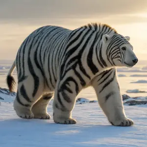 Polar bear + Zebra